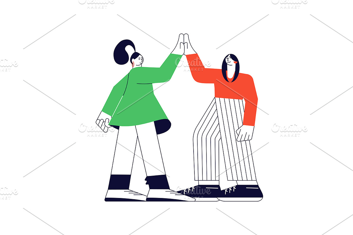 Girl power and feminism concept., a Person Illustration by Lucky Shop (Photo 6 of 6)