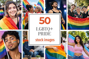 50 LGBTQ+ Pride Stock Photos