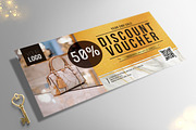 Golden Discount Voucher, a Card Template by Aarley Kaiven (Thumbnail 2 of 4)
