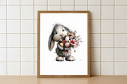 Easter Bunny Clipart, an Illustration by Watercolor design (Thumbnail 3 of 8)