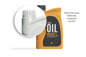 Motor Oil Bottle Mockup