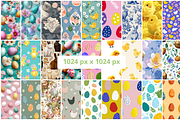 100 Easter Spring Seamless Pattern, a Pattern Graphic by mkStudioLab (Thumbnail 2 of 4)