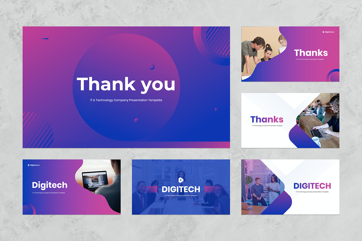 IT & Technology Slides Presentation, a Presentation Template by Flat Icons