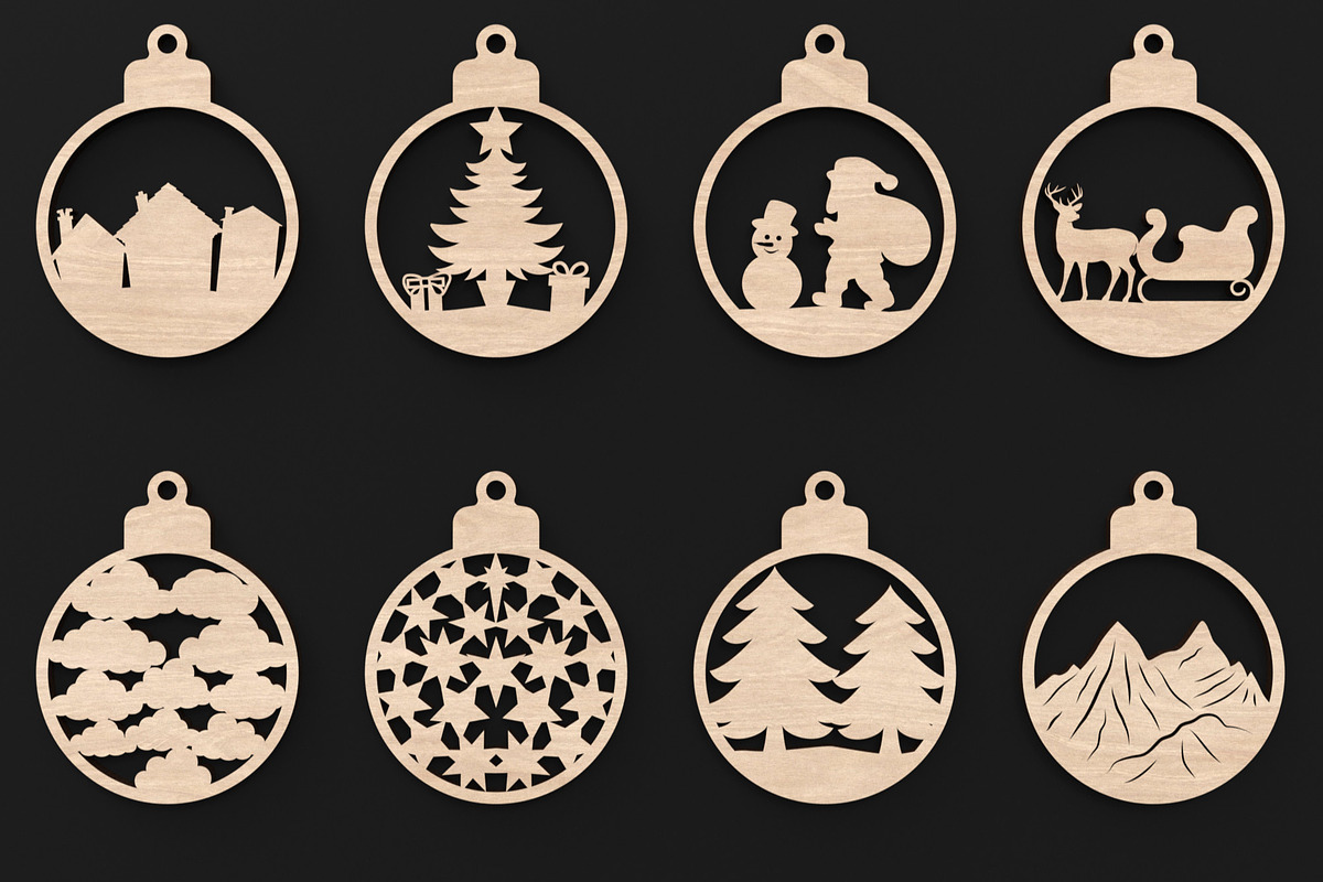 Christmas Tree Bauble Decorations, an Object Graphic by ThemeXDigital (Photo 4 of 8)