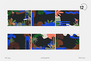 Night in the Jungle Abstract Shapes, an Animal Illustration by All This Concept (Thumbnail 12 of 15)