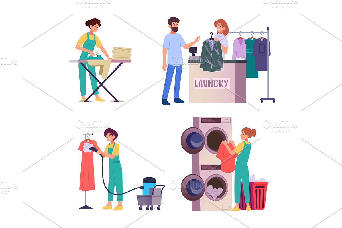 Laundry. Special dry cleaning, a Person Illustration by Onyx