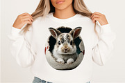Whimsical Easter Bunny Clipart, an Illustration by Craft Nest (Thumbnail 4 of 5)