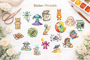 Sarcastic Alien Beach Sublimation, an Illustration by Artnoy (Thumbnail 6 of 8)