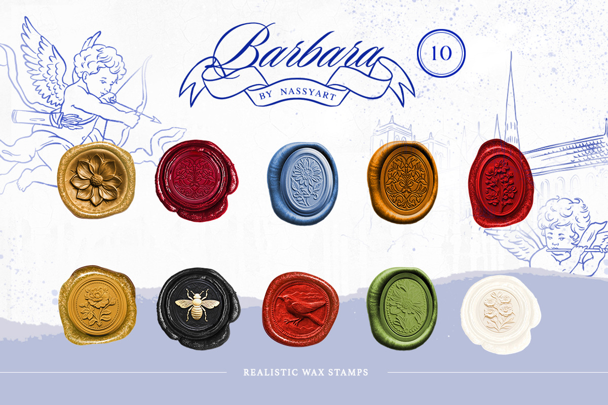 +420 Barbara Vintage Line Art Set, a Decorative Illustration by NassyArt (Photo 16 of 29)