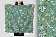White Hand Drawn Daisy Seamless, a Pattern Graphic by Sharon Schwalbe (Thumbnail 3 of 6)