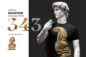 343 Sculptures Metal Mockup
