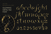 8 GLOWING METAL FONTS / 8 BRUSHES, a Handwritten Font by Nadin_Lebedeva (Thumbnail 13 of 16)