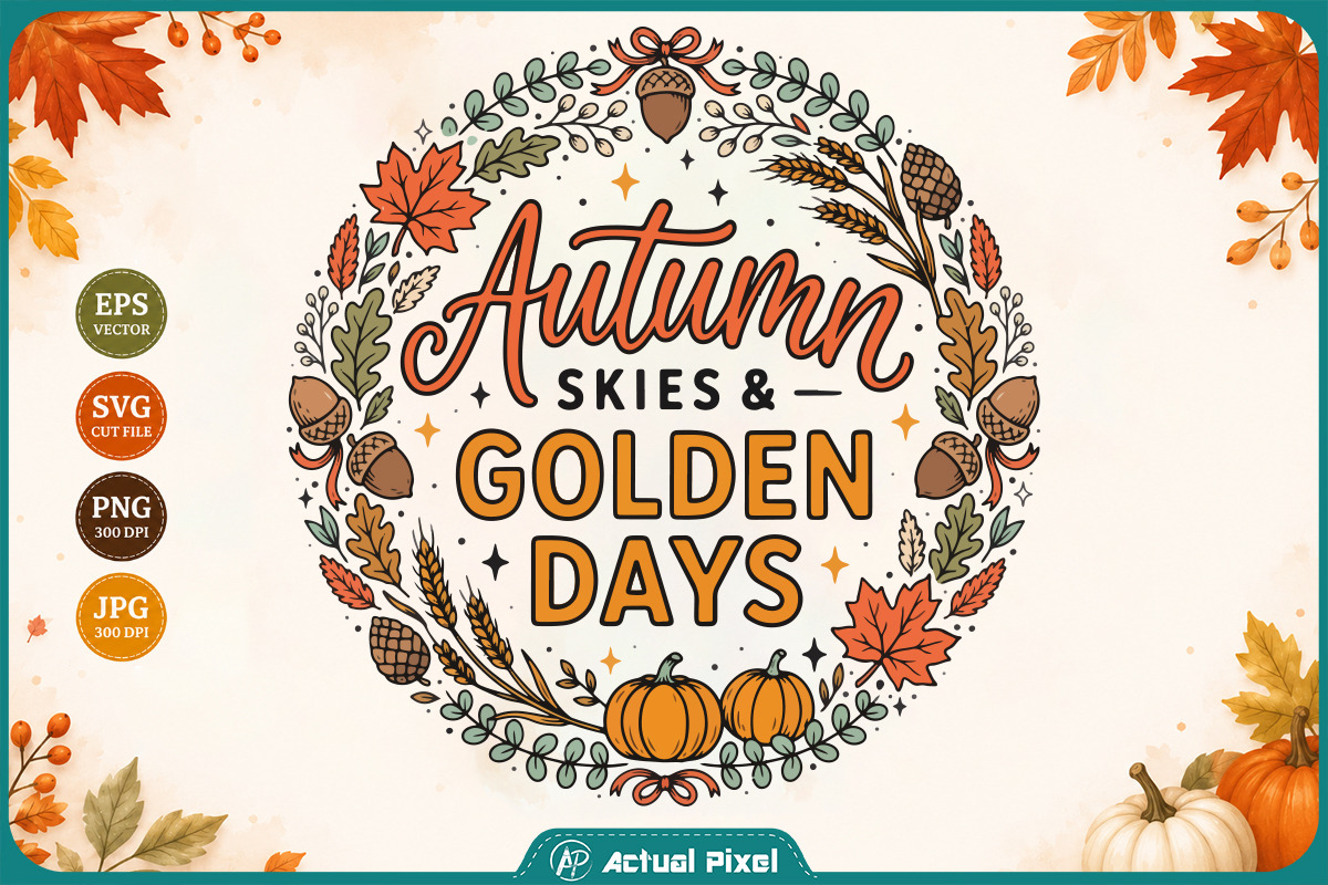 Fall Autumn Quotes Bundle, a Seasonal Illustration by Actual Pixel (Photo 3 of 15)