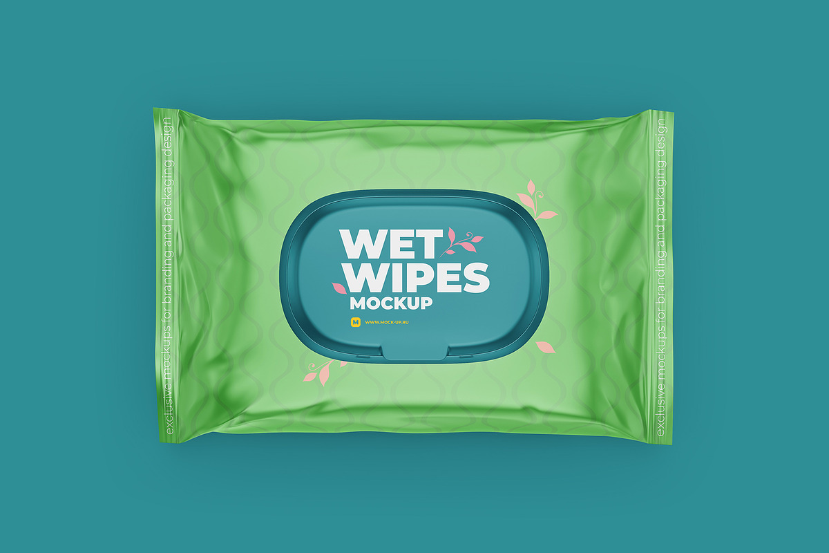 Wet Wipes with Cap mockup, a Cups & Container Mockup by easymock (Photo 7 of 8)