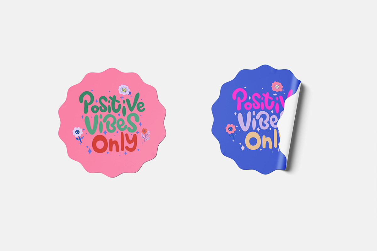 Sticker Mockup, a Product Mockup by bimockup (Photo 2 of 6)