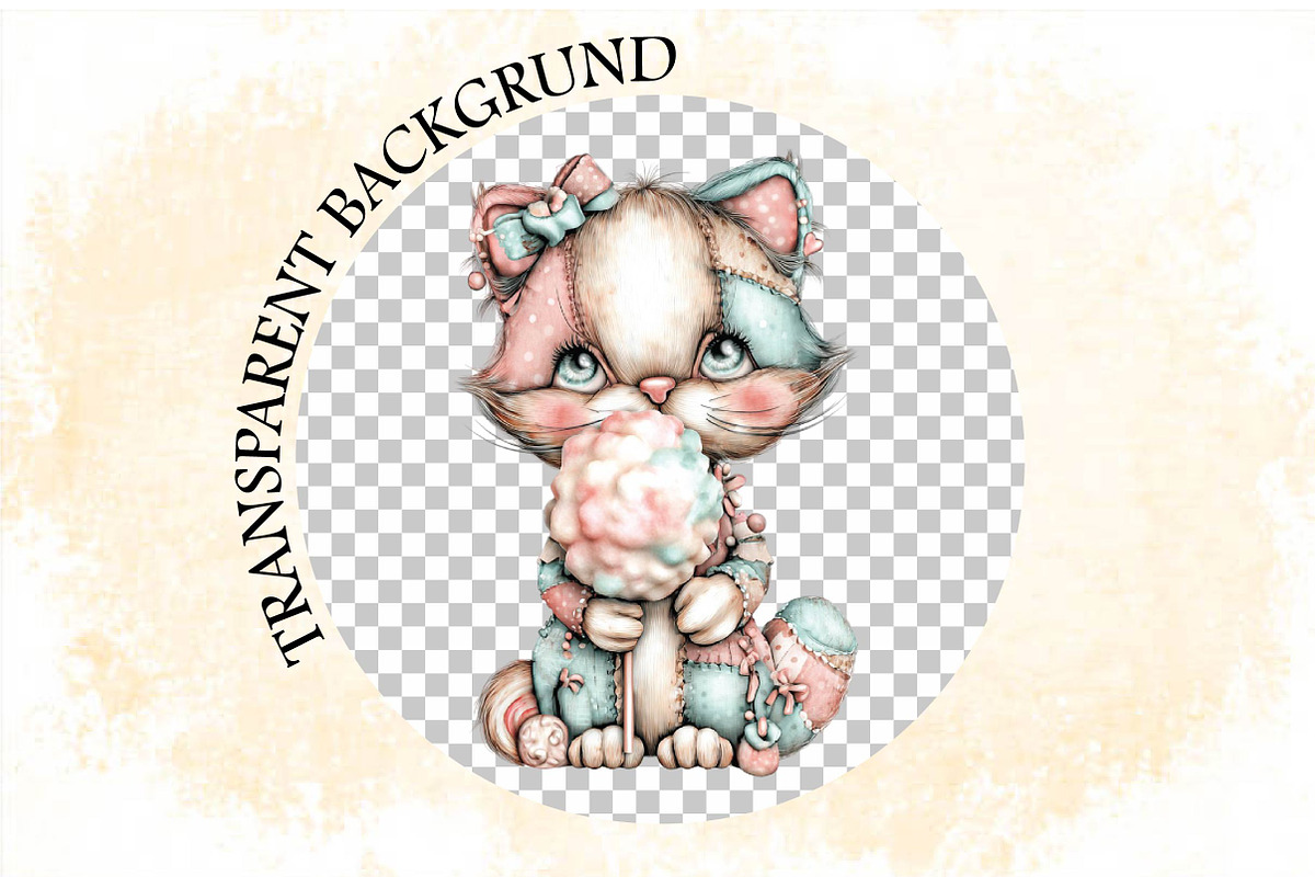 Whimsical Summer Cat Clipart, an Animal Illustration by SVGArt (Photo 6 of 9)