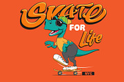 vector dinosaur illustration, an Animal Illustration by swsctn (Thumbnail 1 of 2)
