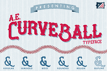 AE Curveball Vintage Typeface