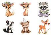 Woodland Animals Png, Cute Baby, an Illustration by CreationArt (Thumbnail 5 of 5)