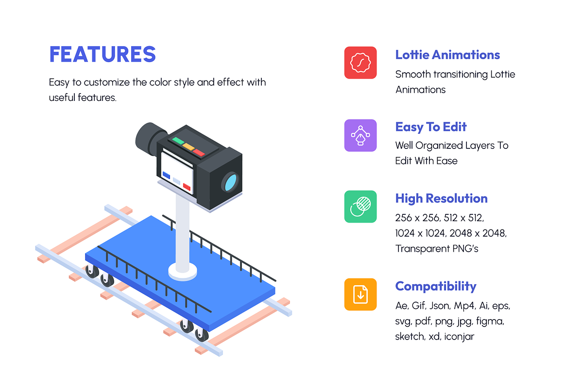 Studio Isometric Icon Set, a Duotone Icon by Vectors Market (Photo 2 of 10)