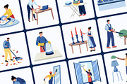 Cleaning Illustration Art Set, a Work Illustration by Creative Stall (Thumbnail 5 of 9)