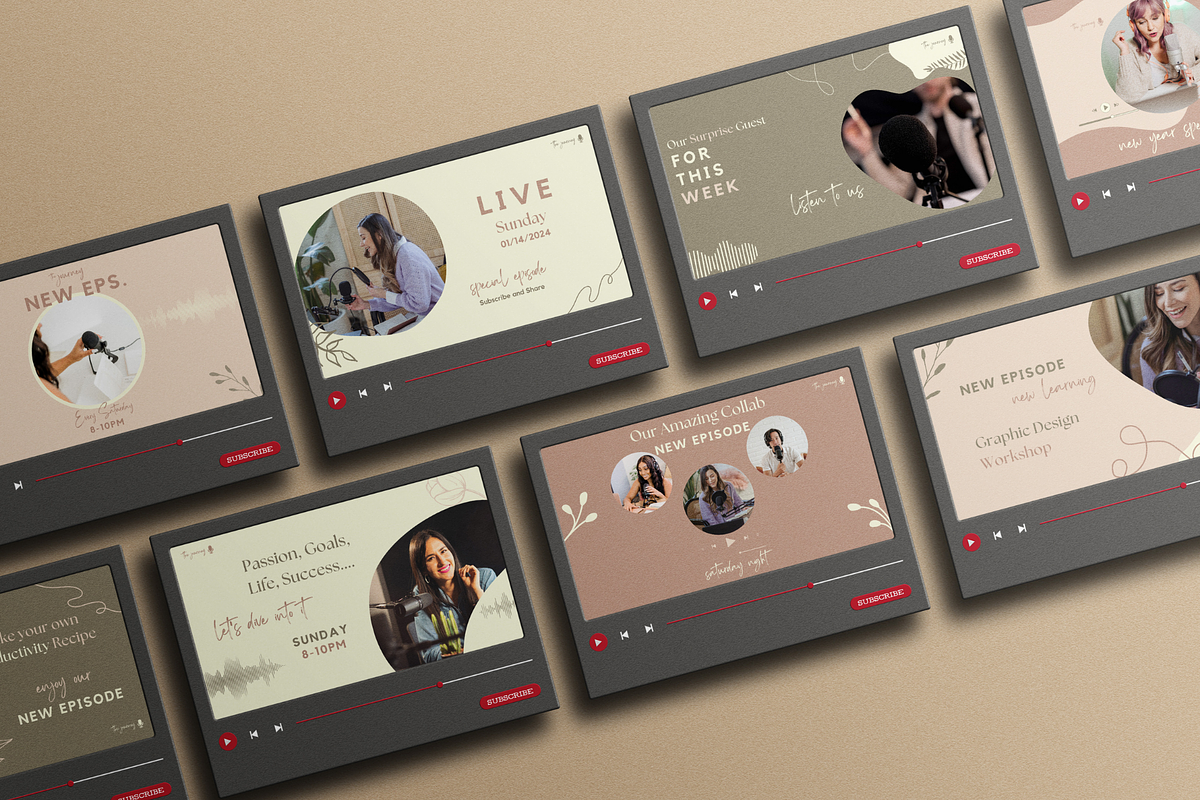 The Journey Podcast Template Bundle, a Social Media Template by Soul & Maeum Store (Photo 5 of 6)