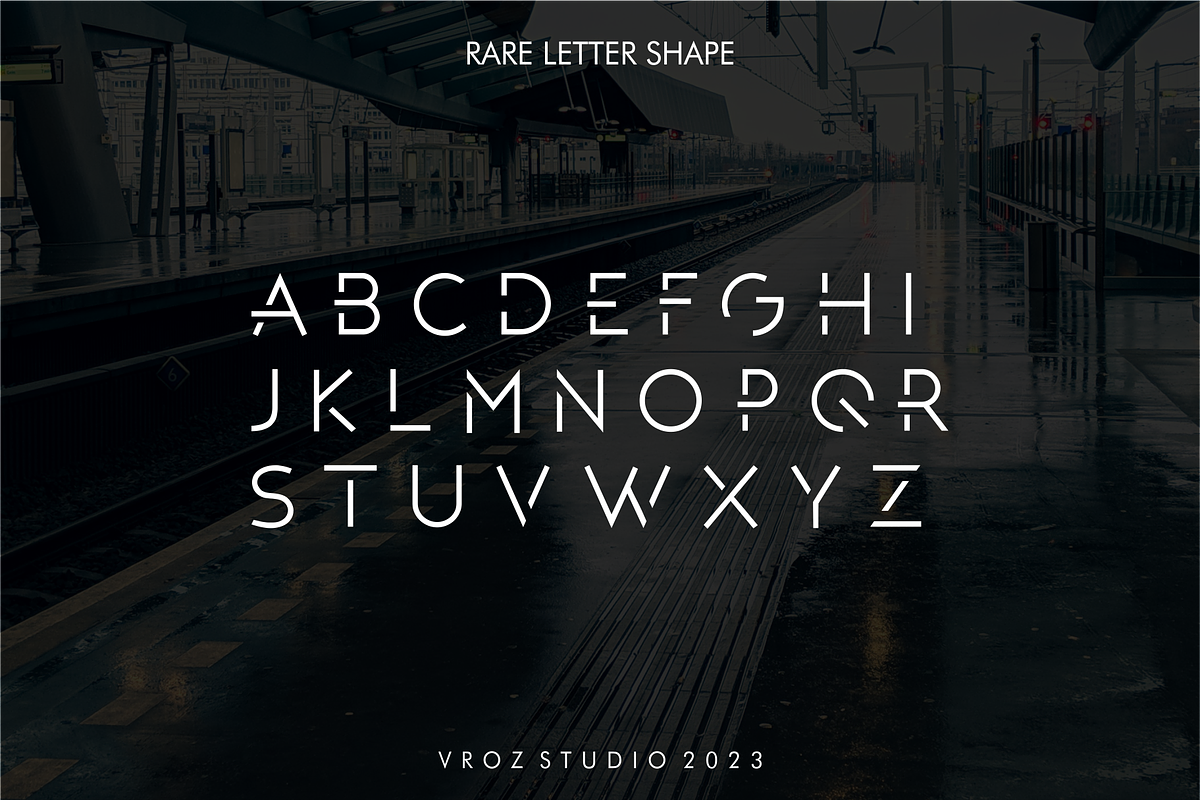 QUBEGENIX - futuristic headline font, a Sans Serif Font by Vroz Studio (Photo 7 of 7)