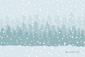 Snowfall Adobe Illustrator Brushes