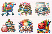 Back to School Books Stack, an Illustration by CreationArt (Thumbnail 3 of 6)
