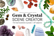 Crystal & Gemstone Mock Up Creator, a Product Mockup by angela simone creative (Thumbnail 1 of 10)