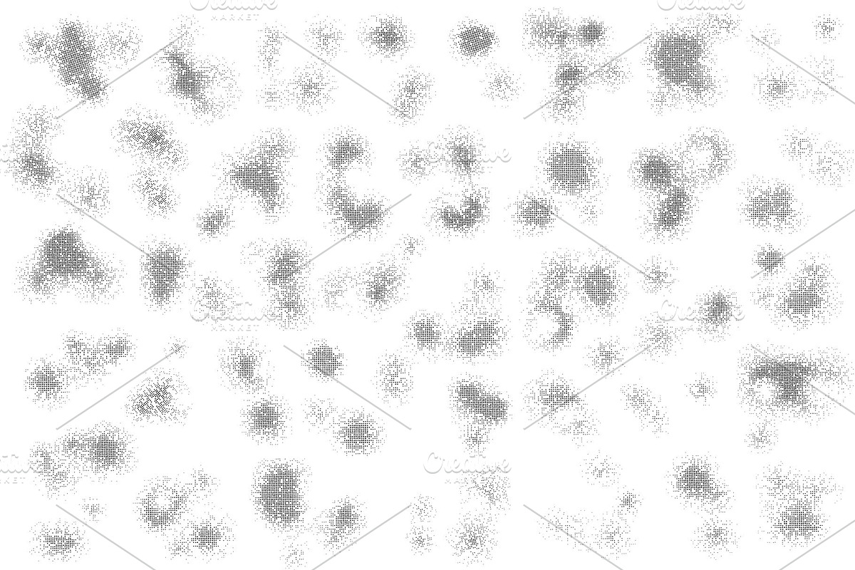 80 Organic Halftone Shapes Bundle, a Texture Graphic by sivVector (Photo 3 of 3)