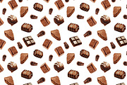 Watercolor chocolate set, a Pattern Graphic by lenavetka87 (Thumbnail 2 of 2)