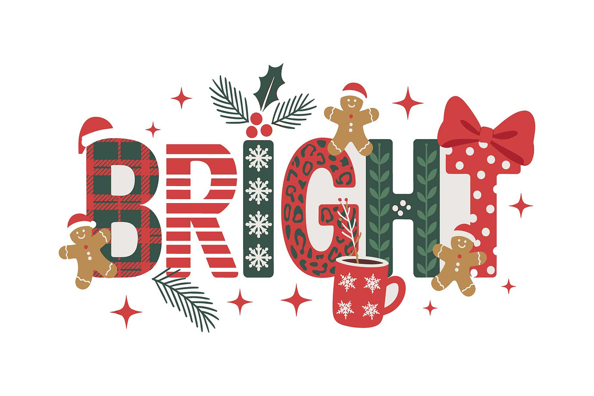 Holly Christmas Quote Decor SVG, an Object Graphic by yasushie (Photo 13 of 16)