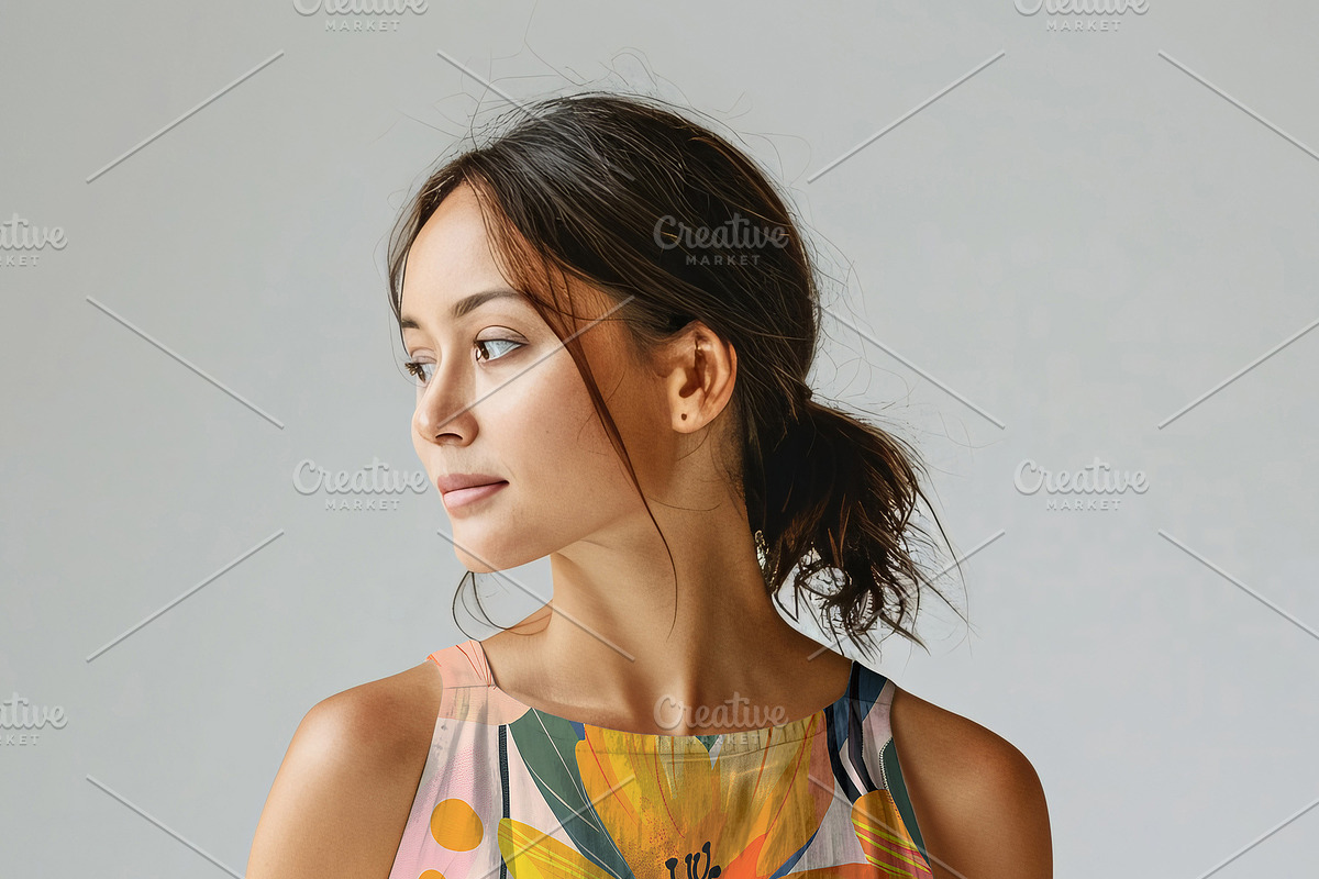 Casual Linen Dress mockup, an Apparel Mockup by Nora Gad (Photo 4 of 15)