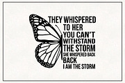 Butterfly Inspirational Quote PNG, an Object Graphic by CraftArtStudio (Thumbnail 1 of 4)
