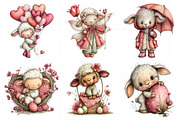 Whimsical Easter Lamb Clipart Png, an Illustration by Daily.Designs (Thumbnail 7 of 8)