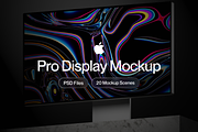 Apple Pro Display XDR Mockup, a Mac Mockup by Illustraly Design (Thumbnail 1 of 8)