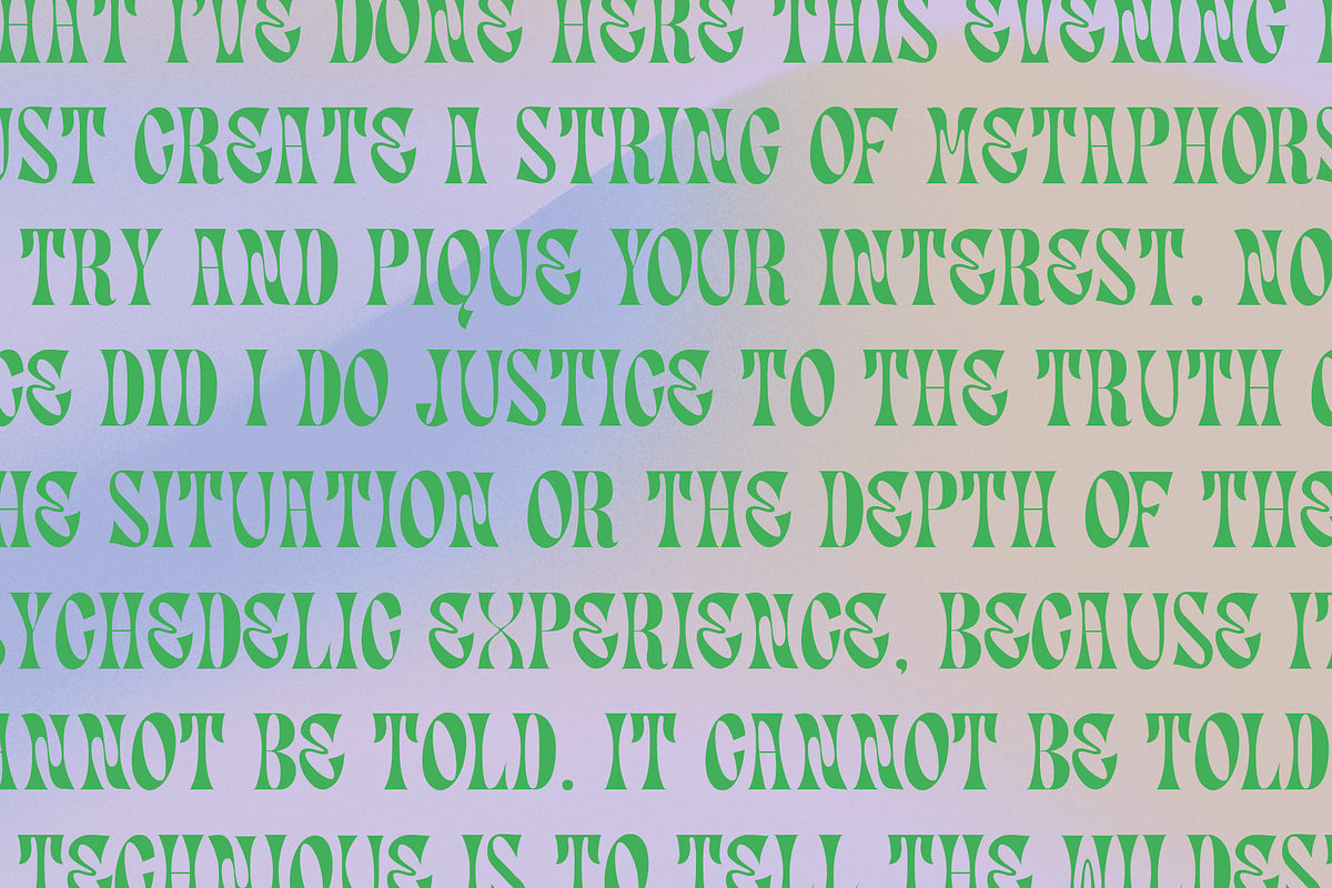 Kenzo - Psychedelic Typeface, a Sans Serif Font by HipFonts (Photo 3 of 8)