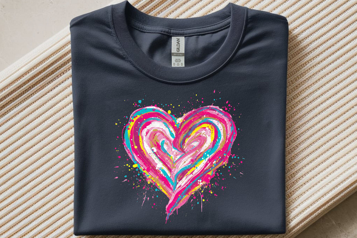 Colorful Brushstroke Valentines Png, an Illustration by SinaCreation (Photo 4 of 11)