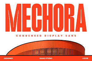 Mechora Condensed Display Sans Font
