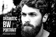Dramatic BW Portrait PSD Effect, a Templates & Theme by velvetmade.designs (Thumbnail 1 of 10)