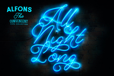 Alfons Script Regular, a Font by Fenotype