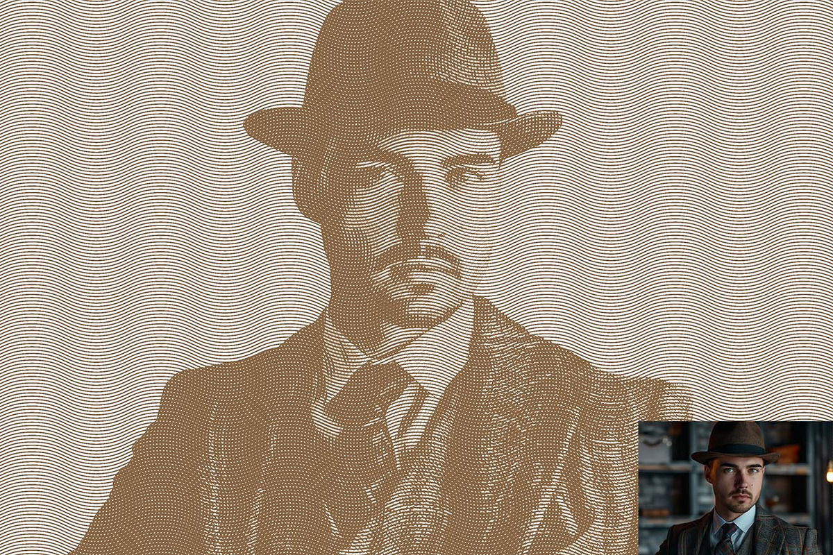 Antique Engraving FX Style Photoshop, a Brushes & More by Studio Retouch (Photo 6 of 14)