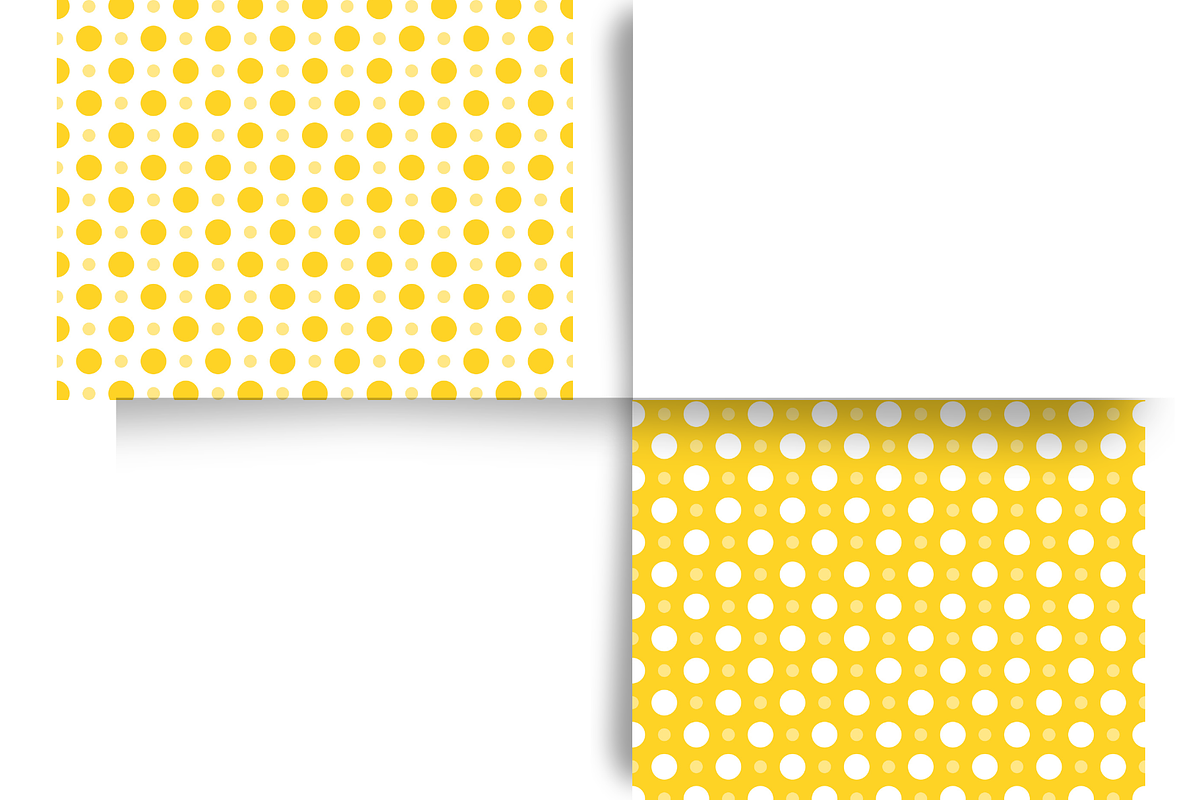 Yellow Polka Dot Seamless Patterns, a Pattern Graphic by Earley Bird Design Studio (Photo 5 of 8)