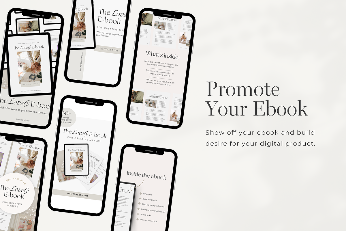 Ebook Marketing Graphics Template, a Marketing Template by Tabitha Emma (Photo 6 of 8)
