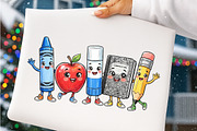 Cute School Clipart PNG, a Transportation Illustration by SinaCreation (Thumbnail 3 of 7)