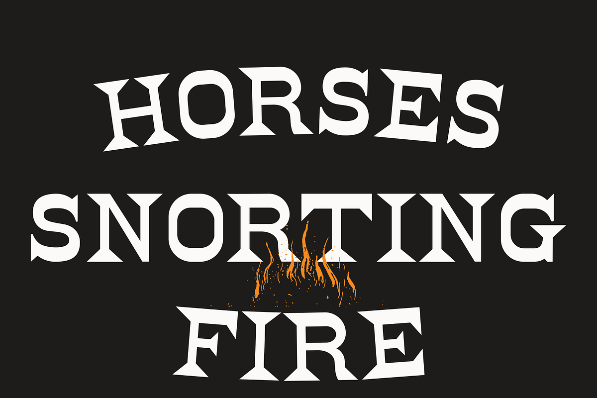 Ghost Rider, a Font by Pale Horse (Photo 5 of 6)