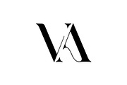 Stylish VA Monogram Logo in Blue Ton, a Branding & Logo Template by Salman Shop (Thumbnail 4 of 4)