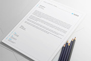 Clean Letterhead, a Stationery Template by DesignGhar (Thumbnail 2 of 5)