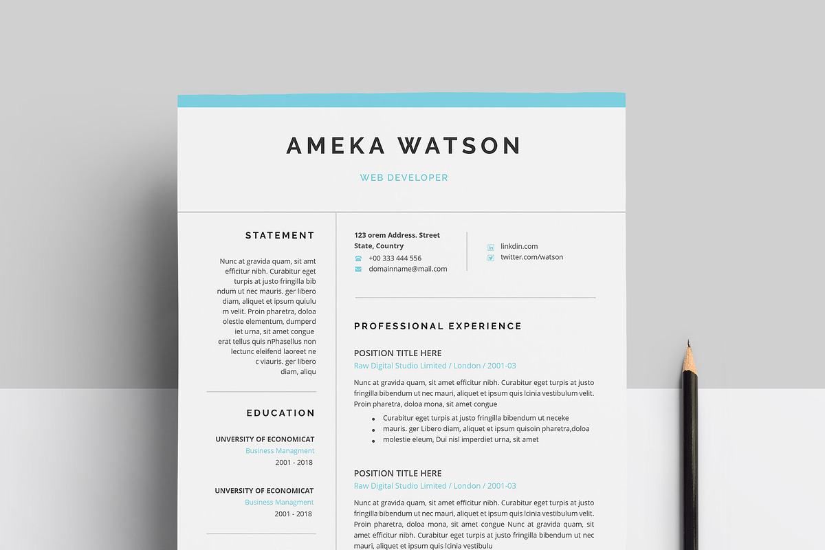 Resume, a Resume Template by paulresume (Photo 1 of 3)